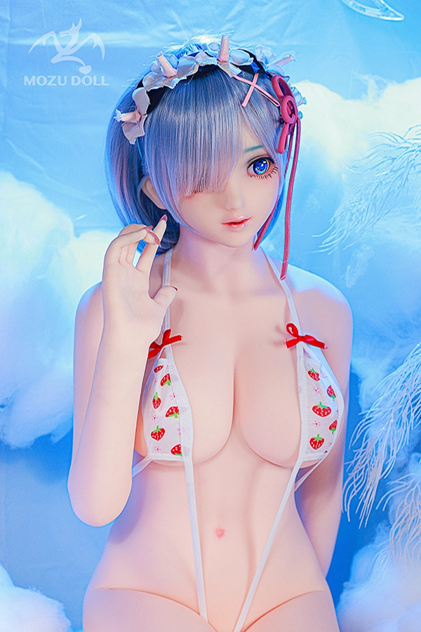 Mozu Dollのアニメ風Re:ゼロ レム 2.0セックスドール - 145cm、無料のマッチング衣装付き
